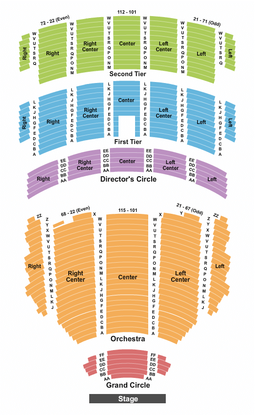 Benedum Center Les Miserables Seating Chart
